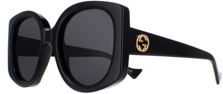 Gucci GG1257S 001 zwart grijze zonnebril - maat