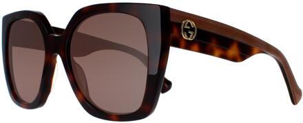 Gucci GG1300S 003 havana kristal bruin gradiënt zonnebril - maat