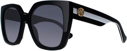 Gucci GG1300S 004 zwart grijs gradiënt zonnebril - One Size