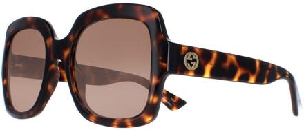 Gucci GG1337S 003 havana bruin gradiënt zonnebril - maat