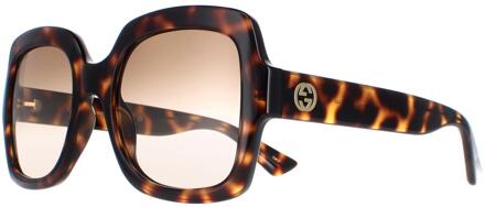 Gucci GG1337S 003 havana bruin gradiënt zonnebril