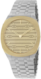 Gucci Gouden messing wijzerplaat Multi-gelaagde armband Gucci , Gray , Dames - ONE Size