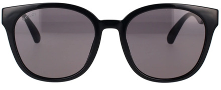 Gucci Iconische vierkante zonnebril Gg0855Sk 002 Gucci , Black , Dames - 56 MM