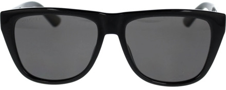Gucci Iconische zonnebril met uniforme lenzen Gucci , Black , Unisex - 57 MM