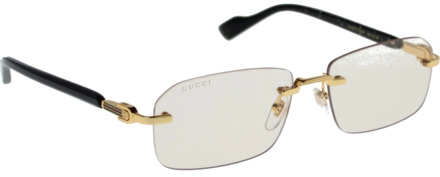Gucci Iconische Zonnebril voor een Stijlvolle Look Gucci , Yellow , Unisex - 56 MM
