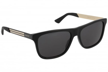 Gucci Klassieke zonnebril voor mannen Gucci , Black , Heren - 57 MM