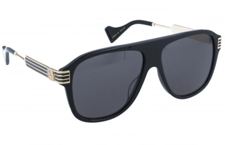Gucci Klassieke zonnebril voor mannen Gucci , Black , Heren - 57 MM