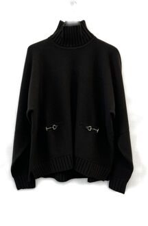 Gucci L/s Hg/nk Top Ws/wo Egaal Stik - maat S Zwart