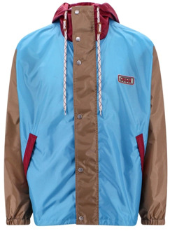 Gucci Lichtgewicht Hooded Jacket voor Heren Gucci , Multicolor , Heren - L,M,S