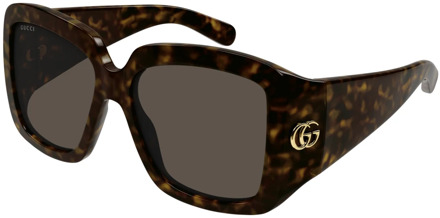 Gucci Modieuze zonnebrillencollectie Gucci , Brown , Dames - 55 MM