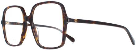 Gucci Montures de lunettes GG1003O 002 Havane foncï¿½ femmes Bruin