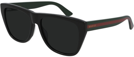 Gucci Multikleur Zonnebril voor Mannen Gucci , Black , Heren - 57 MM