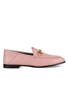 Gucci Poederroze Leren Loafers voor Vrouwen Gucci , Pink , Dames - 35 EU