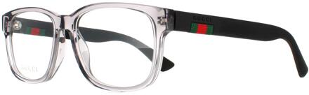 Gucci Rechthoek Heren Transparant Gray GG0011O