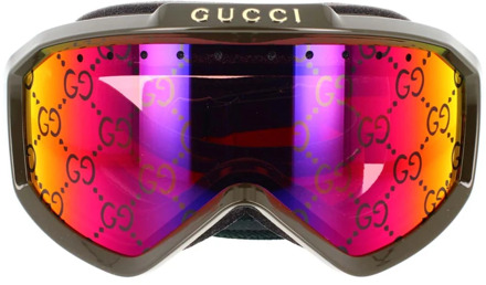 Gucci Ski- en Snowboardmasker Zonnebril Gg1210S 003 Gucci , Green , Unisex - ONE Size