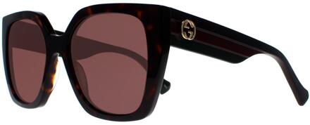 Gucci Square Dames Havana Bruin GG1300S - One Size