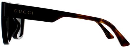 Gucci Square Heren Zwart met Havana Grijs GG1670SK