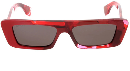 Gucci Stijlvolle Gucci Zonnebril Gucci , Red , Unisex - ONE Size