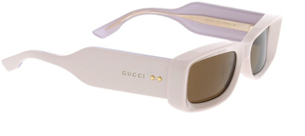 Gucci Stijlvolle Gucci Zonnebril Gucci , White , Dames - ONE Size