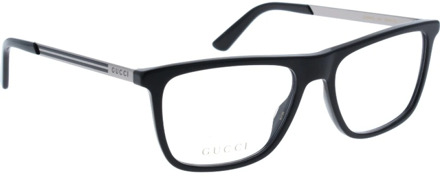Gucci Stijlvolle originele receptbrillen voor mannen Gucci , Black , Heren - 56 MM