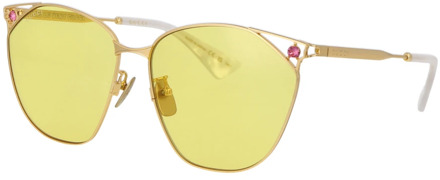 Gucci Stijlvolle zonnebril Gg1375Sa Gucci , Yellow , Dames - 62 MM