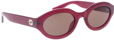 Gucci Stijlvolle zonnebril met uniek ontwerp Gucci , Purple , Dames - 53 MM