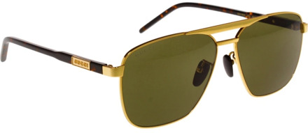 Gucci Stijlvolle zonnebril voor mannen Gucci , Yellow , Heren - 58 MM