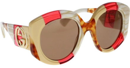 Gucci Stijlvolle zonnebril voor vrouwen Gucci , Multicolor , Dames - 53 MM