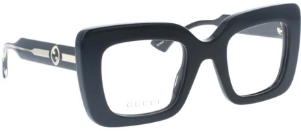 Gucci Stijlvolle Zonnebril Zwarte Frame Gucci , Black , Dames - 49 MM