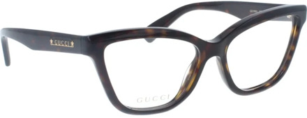 Gucci Stijlvolle Zonnebril Zwarte Frame Gucci , Multicolor , Dames - 55 MM