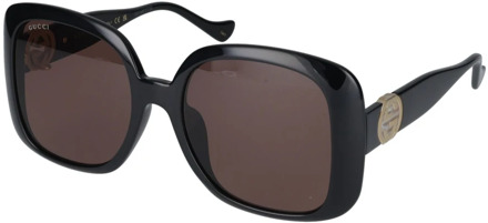 Gucci Sunglasses Gucci , Black , Dames - 57 MM