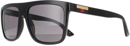 Gucci Vierkant Mannen Zwart Grijs GG0748S Zonnebril