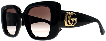 Gucci Vierkant Vrouwen Glimmend Zwart Grijs Kleurverloop GG1975S - One Size