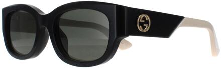 Gucci Vierkant Vrouwen Zwart met Ivoor Grijs GG1667SK - One Size