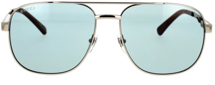 Gucci Vintage Gucci Zonnebril Gg1223S 004 Gucci , Gray , Heren - 60 MM
