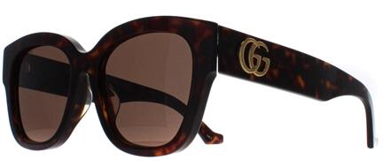 Gucci Vlinder Vrouwen Havana Bruin GG1550SK - One Size