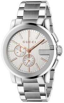 Gucci YA101201 herenhorloge Zilver - One Size