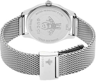 Gucci YA1264040 G-Timeless 36mm Dameshorloge Zilver