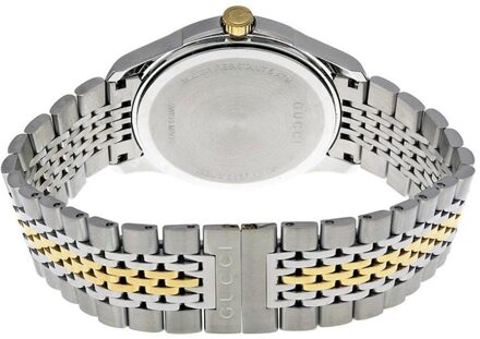 Gucci YA126409 G-Timeless Tweekleurig Herenhorloge - maat Zilver en goud