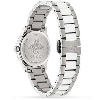 Gucci YA1265013 G-Timeless 27mm Dames Roze Wijzerplaat Horloge - maat Zilver