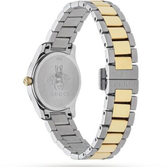 Gucci YA1265016 G-Timeless Two-Tone dameshorloge - maat Zilver en goud