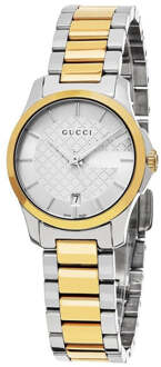 Gucci YA126531 Dames Horloge - maat Zilver en goud