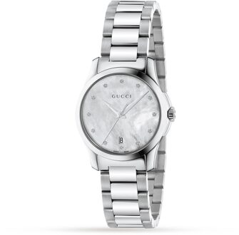 Gucci YA126542 dameshorloge Zilver