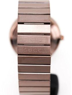 Gucci YA133317 In elkaar grijpende bruine wijzerplaat Unisex horloge - maat