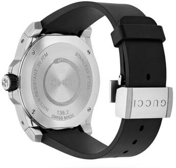 Gucci YA136217 Zwarte Slangenwijzerplaat Herenhorloge - One Size