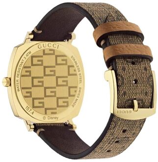 Gucci YA157420 Disney X Gucci Grip Unisex Horloge 35mm Bruin