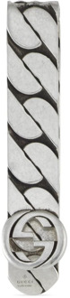 Gucci Ybf678646001 - Argento 925 - Geldclip van sterling zilver met Interlocking G-details Gucci , Gray , Dames - ONE Size