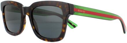 Gucci Zonnebril GG0001S 003 Donker Havana Grijs - maat Bruin