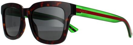 Gucci zonnebril GG0001SN 003 Havana Green Gray Gray - maat Bruin
