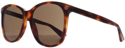 Gucci zonnebril GG0024S 002 Havana Brown Bruin - One Size